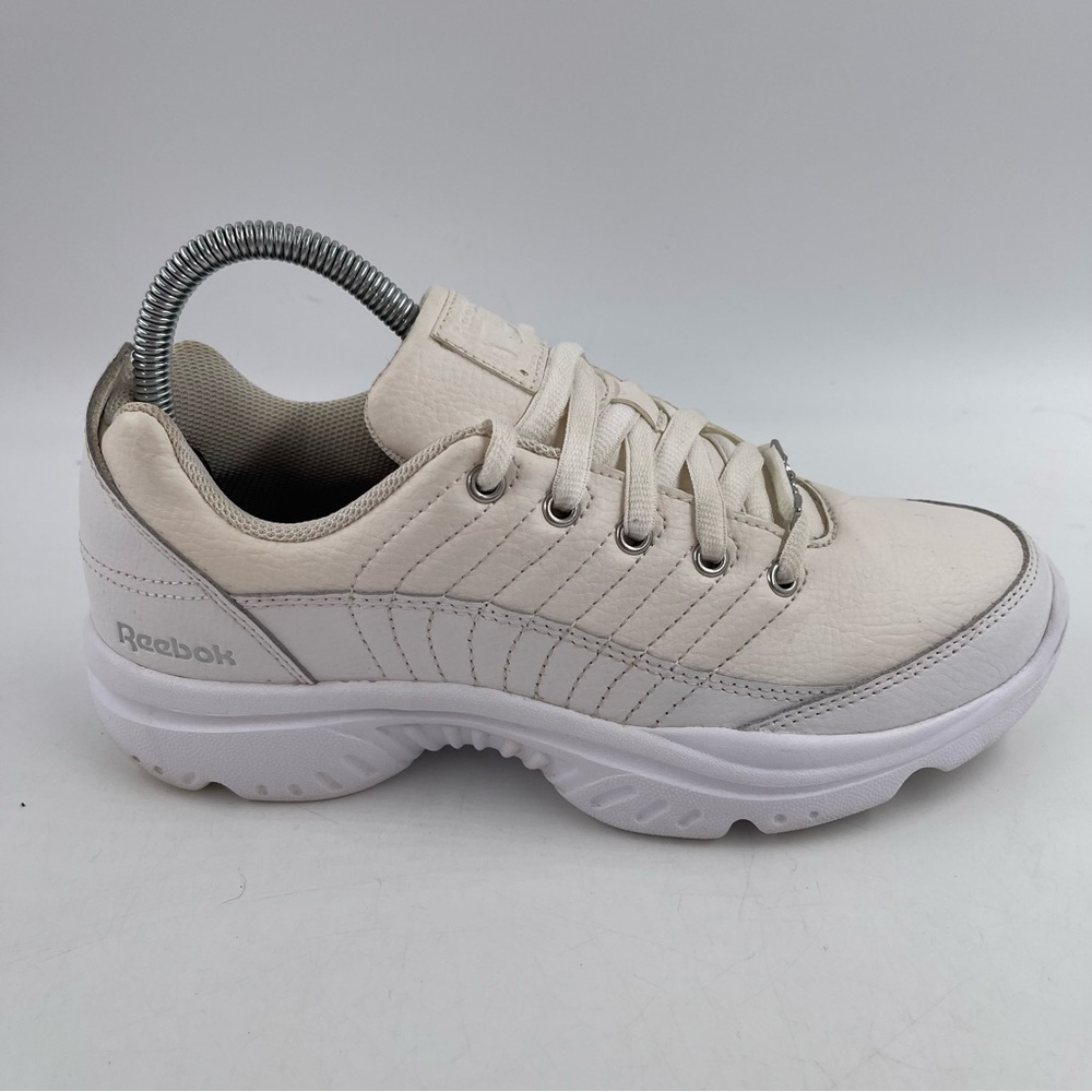 Reebok Women’s Royal Lumina Classic White Leather Sneakers - Size 7